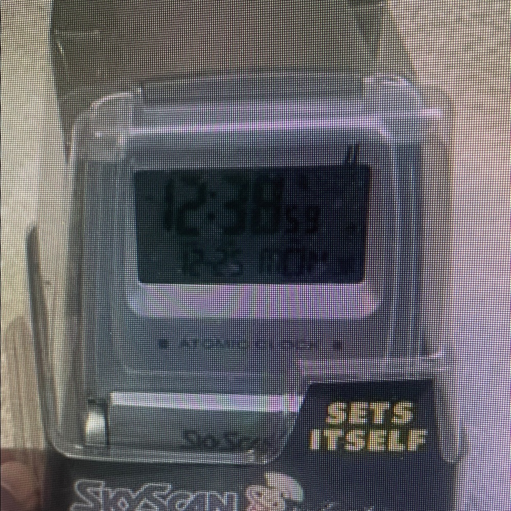 Silver Atomic Alarm Clock